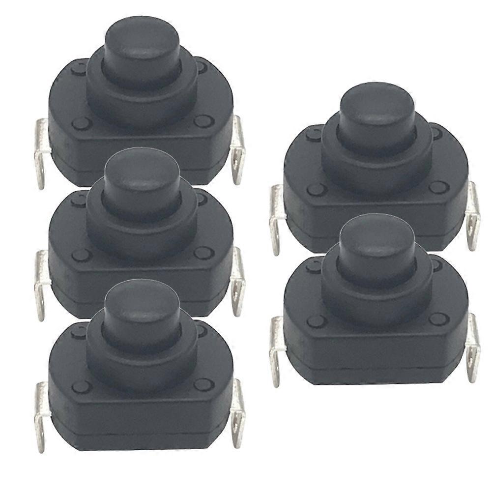 Flashlight Switch Button Power Self-Locking 6A Flashlight Button Ship-Type High Current to Power on 13.9mm