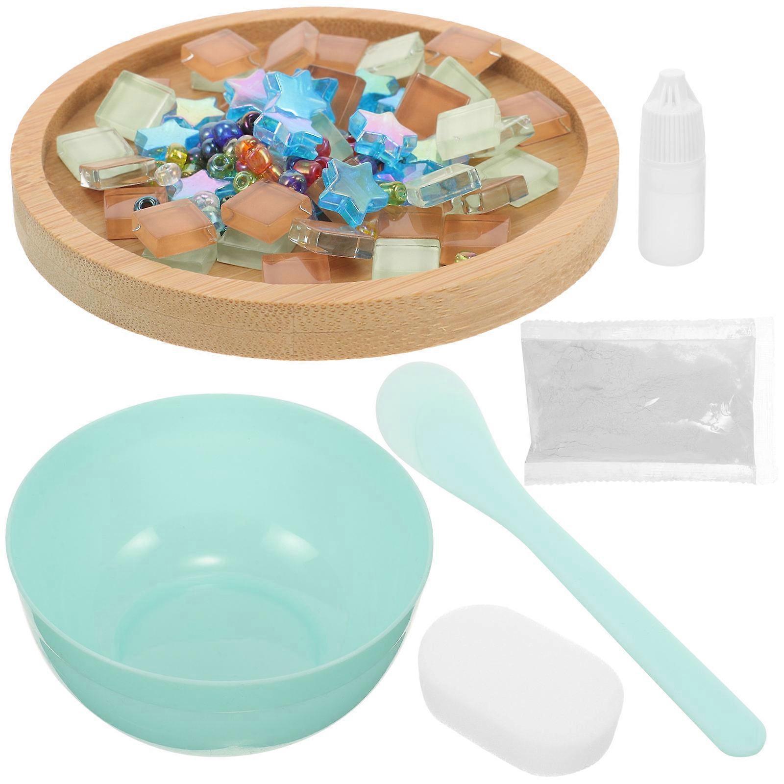 DIY Mat Bamboo Coaster for Home 2Sets Mosaic Design Coaster Kit