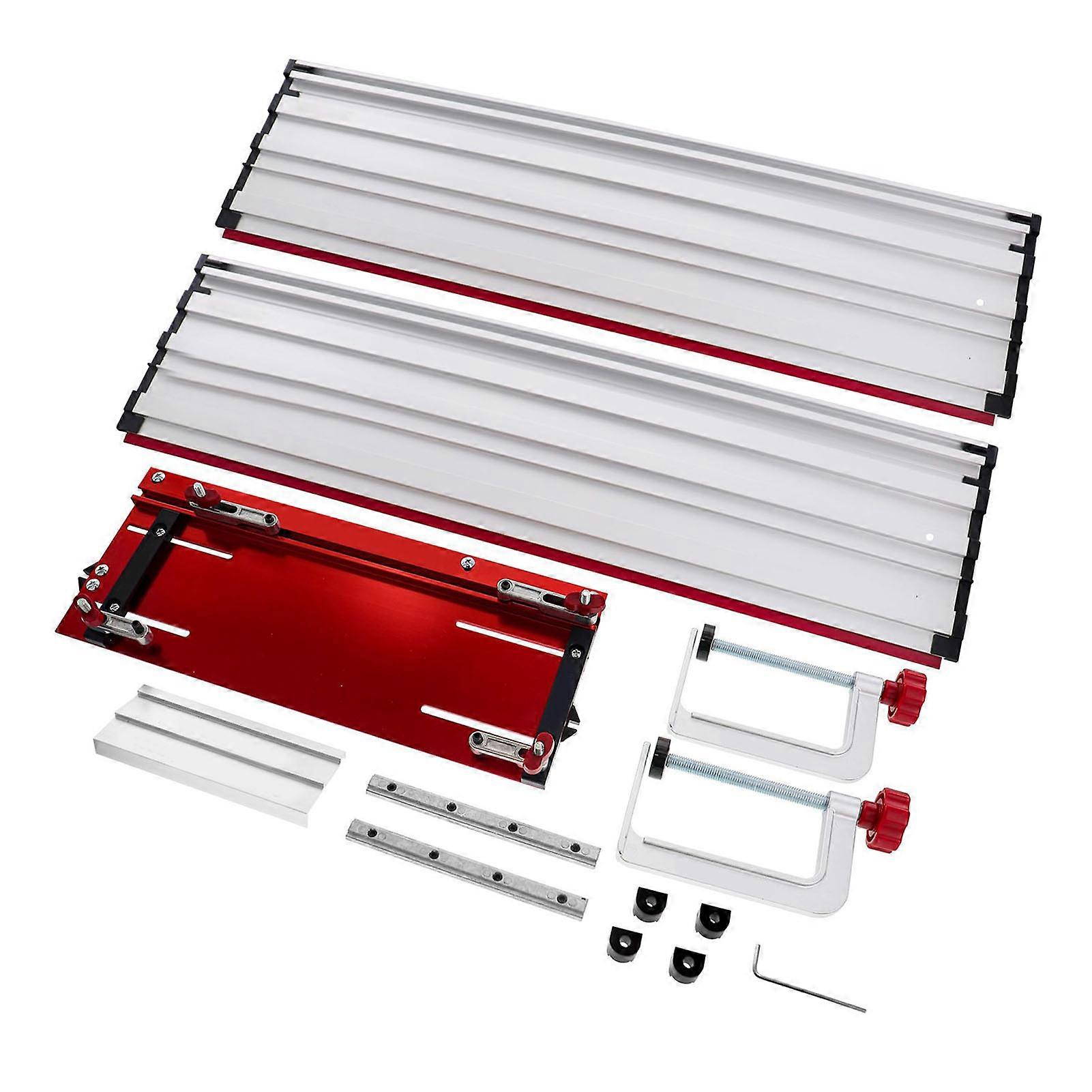 Track Saw Guide Rail 50 Inch Aluminum with Adjustable Clamp Set