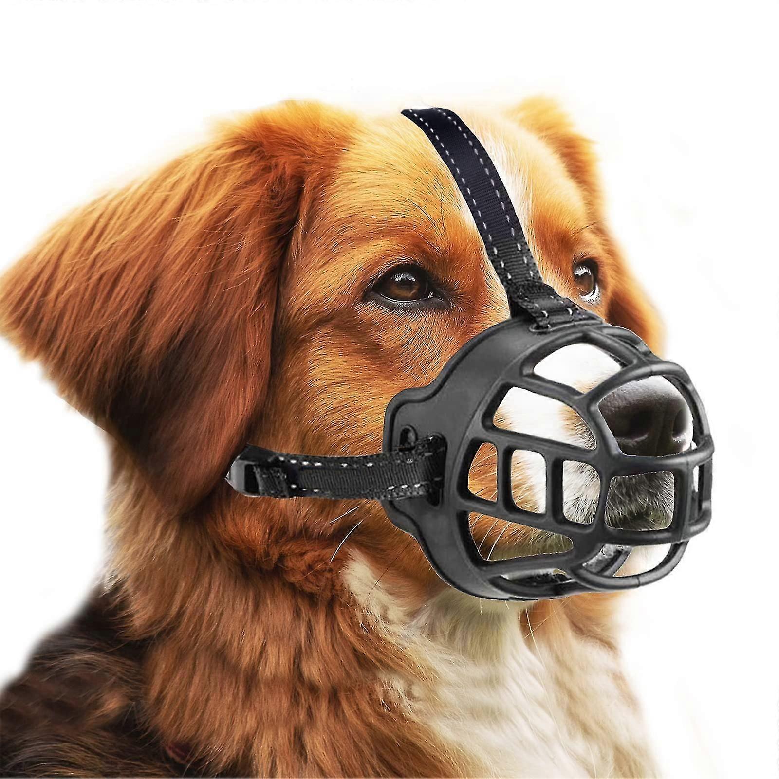 New ModelsDog Muzzle, Muzzle, Basket Muzzle For Small, Medium And Large Dogs With Adjustable Straps (size 4,black)