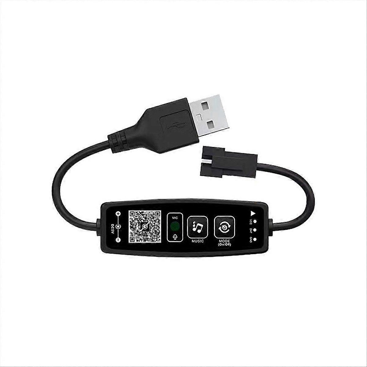 LED Controller Bluetooth Music 28Keys Remote Control, USB 5V