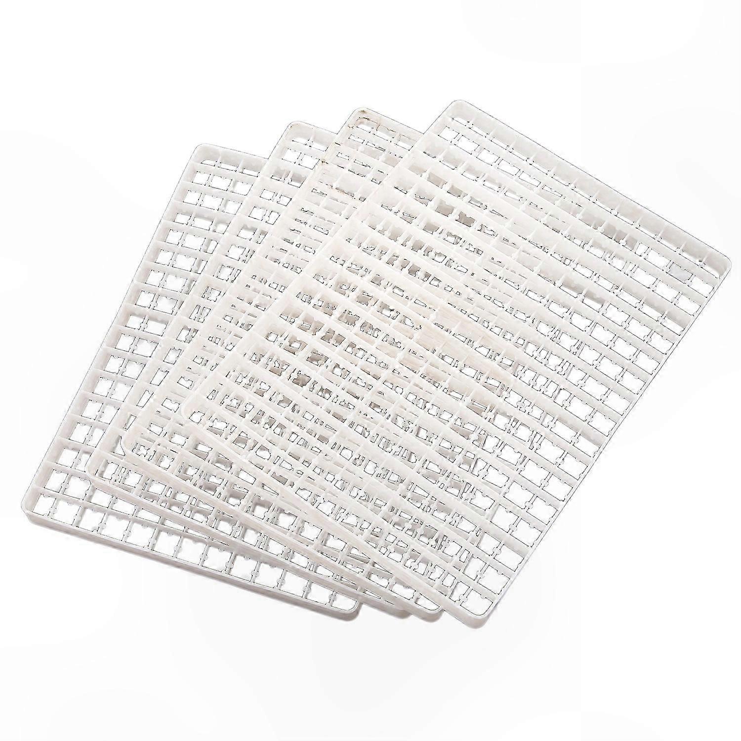4-Pack Plastic Quail Egg Incubator Trays for Agricultural Use