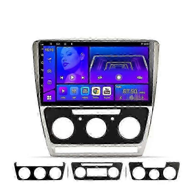 2 Din For Skoda Octavia 2007-2014 Carplay 4G WIFI Android Auto Car Radio Player Stereo Car Multimedia Video player GPS Navigation DSP RDS