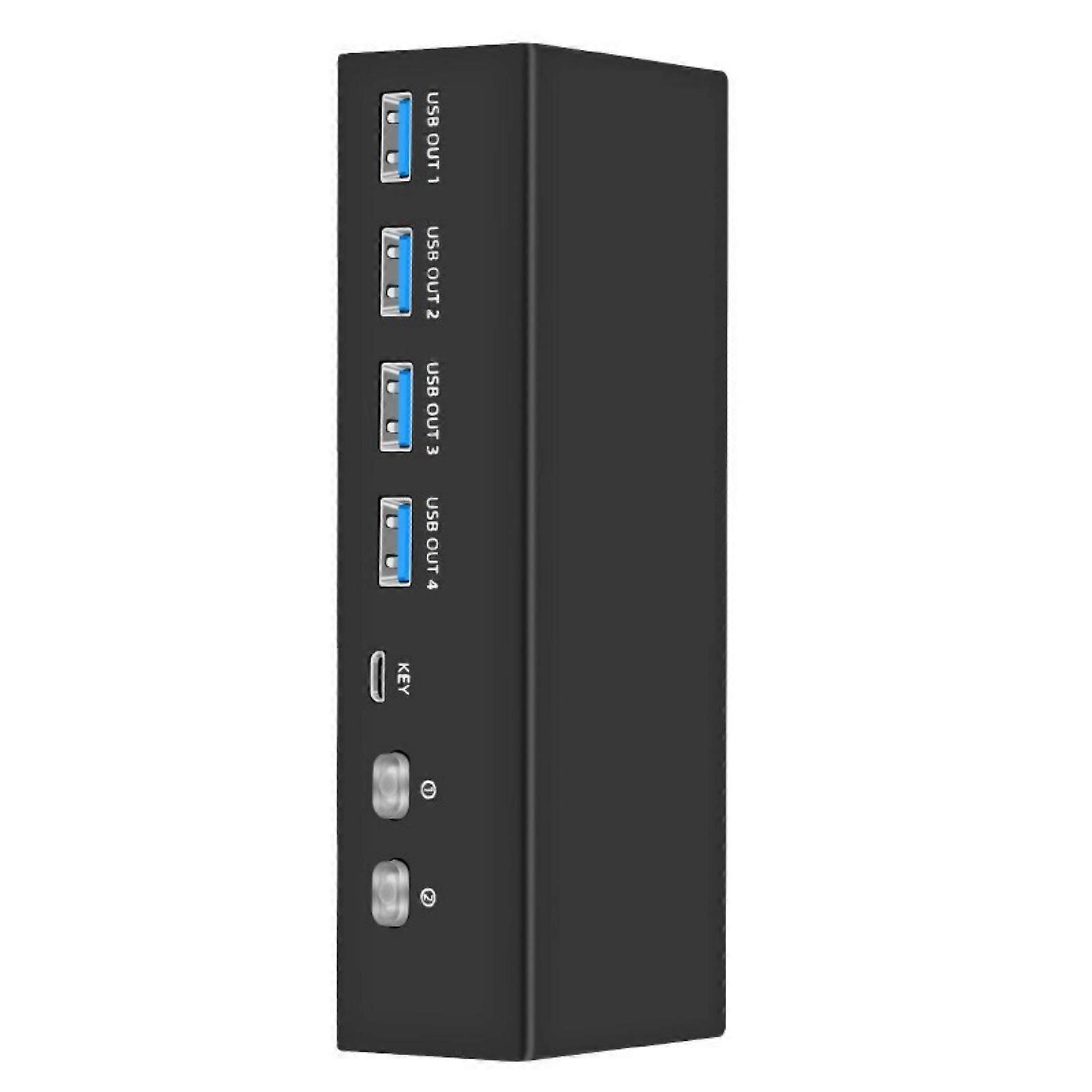 USB3.0 KVM Switcher 8K@60Hz Monitors KVM With 4 USB3.0 Port 2 in 2 out  Selectors Switcher for Computer Multicolor