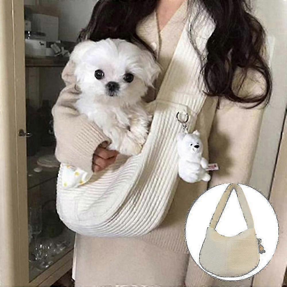Dog Carry Bag Adjustable Sling Backpack for Small Pets