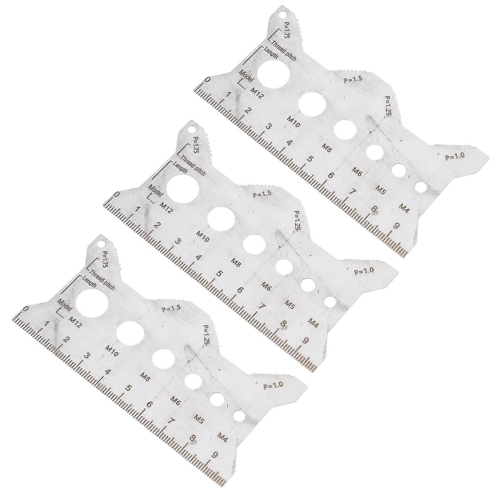 Multifunction Thread Pitches Calipers Double Engraved Scale Corrosion Resistant Stainless Steel Design Measurement Tool Multicolor