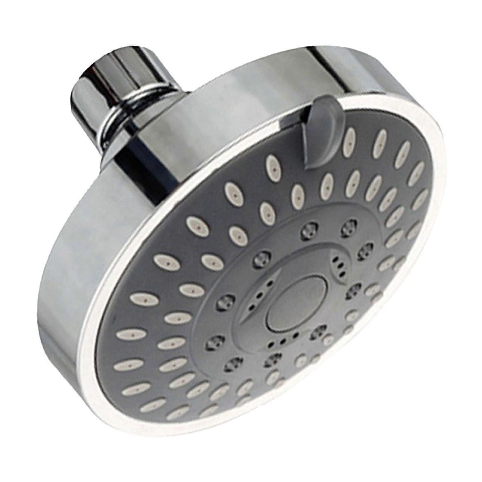 Rainfall Showerhead 4 Inch Round High Pressure ABS with Adjustable Angle - Compatible with Standard Shower Arms