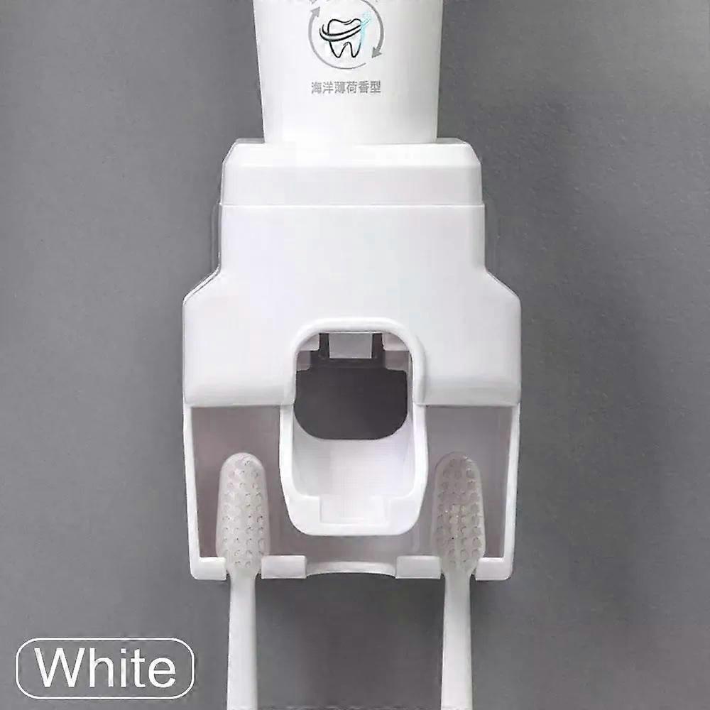 Wall Mount Automatic Toothpaste Dispenser Bathroom Supplies Toothpaste Squeezer Toothbrush Holder toothpaste squeezer