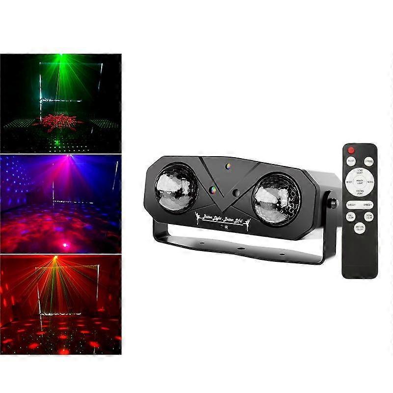 LED RGB Double Magic Ball Laser Light US Plug