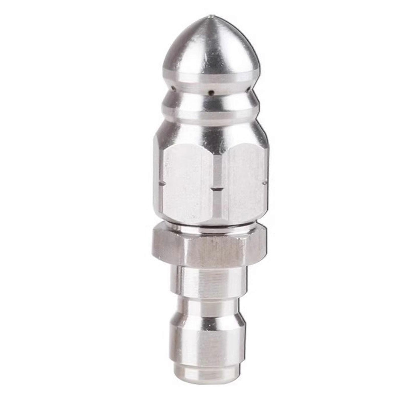 Sewer Jetter Nozzle 1/4inch Quick Connect Drain Hose Nozzle Tool Pressure Washer Head Replacement Parts Easy to Use Multicolor