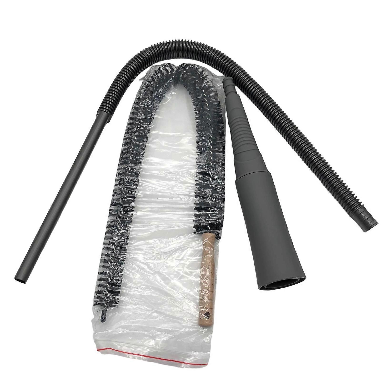 Dryer Vent Cleaner Set Dryer Vent Lint Remover Tool Universal Vacuum Hose Attachment and Lint Brush Easy to Clean  Grey
