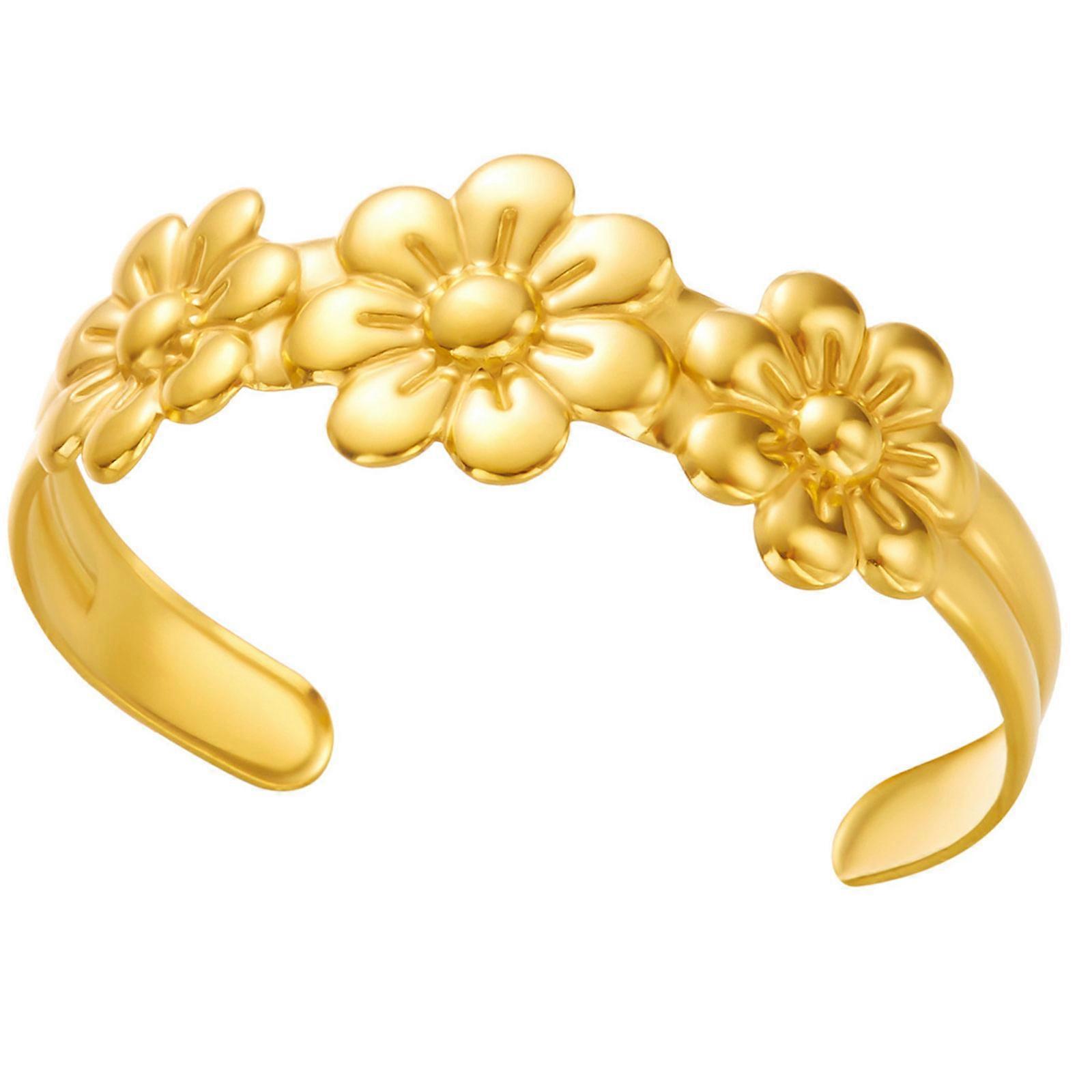 Modern Seaside Theme Flexible Cuff Bracelet Featuring Waves And Starfish Hypoallergenically Metal Lightweight Accessory Multicolor