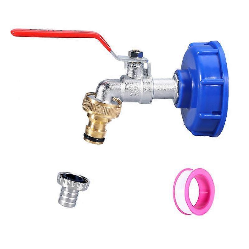 Faucet, faucet adapter, IBC tank, 1/2 inch