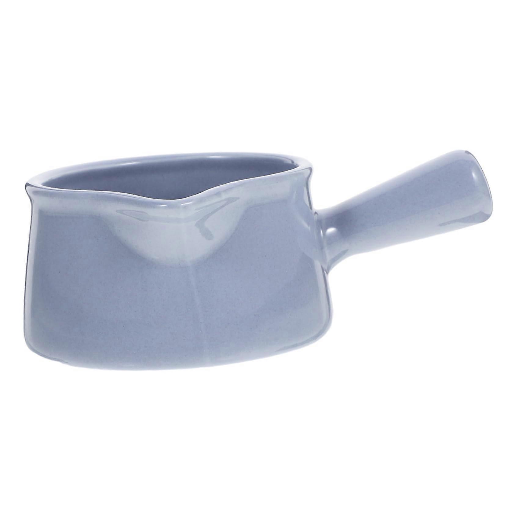 Ceramic Small Milk Cup Creamer Pitcher With Handle For Coffee  And Dipping Sauce Holder