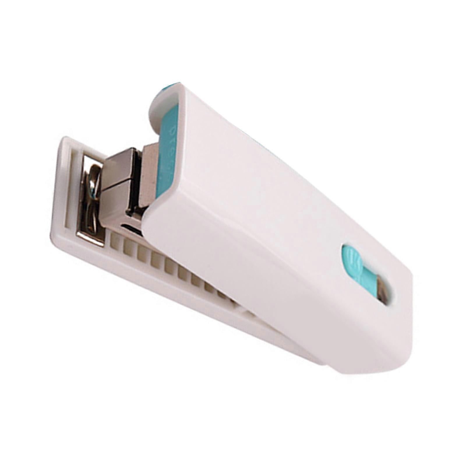 Travel Friendly File Management Stapler Mini Stapler For Office and School Use With Metal Structure and Fashion Design  White