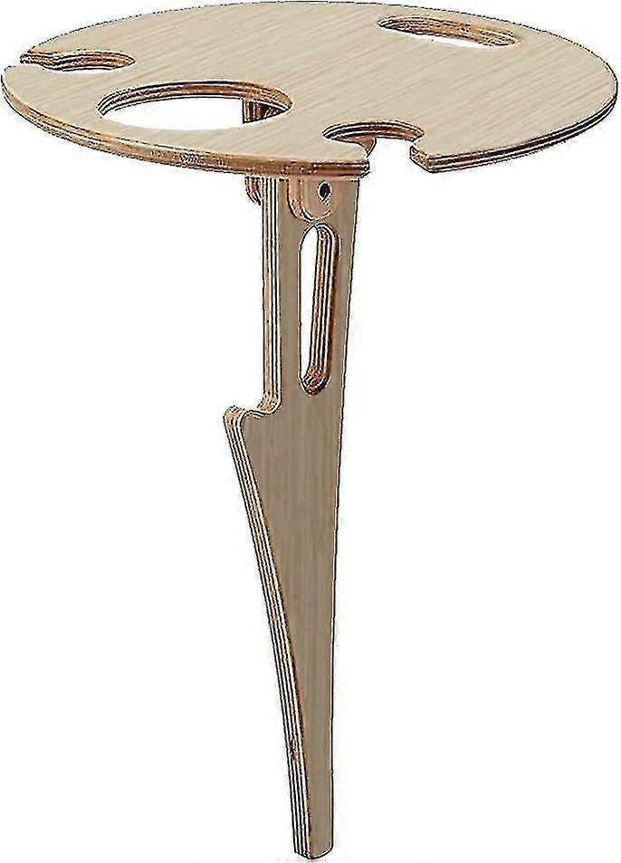 Εξωτερικό τραπέζι κρασιών, Φορητό τραπέζι κρασιών εξωτερικού χώρου, Θήκη ποτηριών κρασιού εξωτερικού χώρου, Στρογγυλό ξύλινο τραπέζι πικνίκ