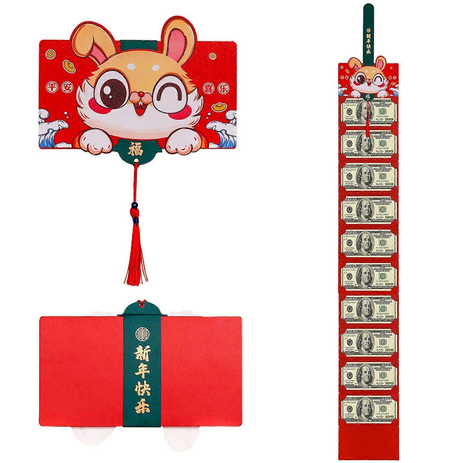 YiFudd 2023 New Spring Festival Folding Rabbit Year Pressure High-grade Red Envelopes
