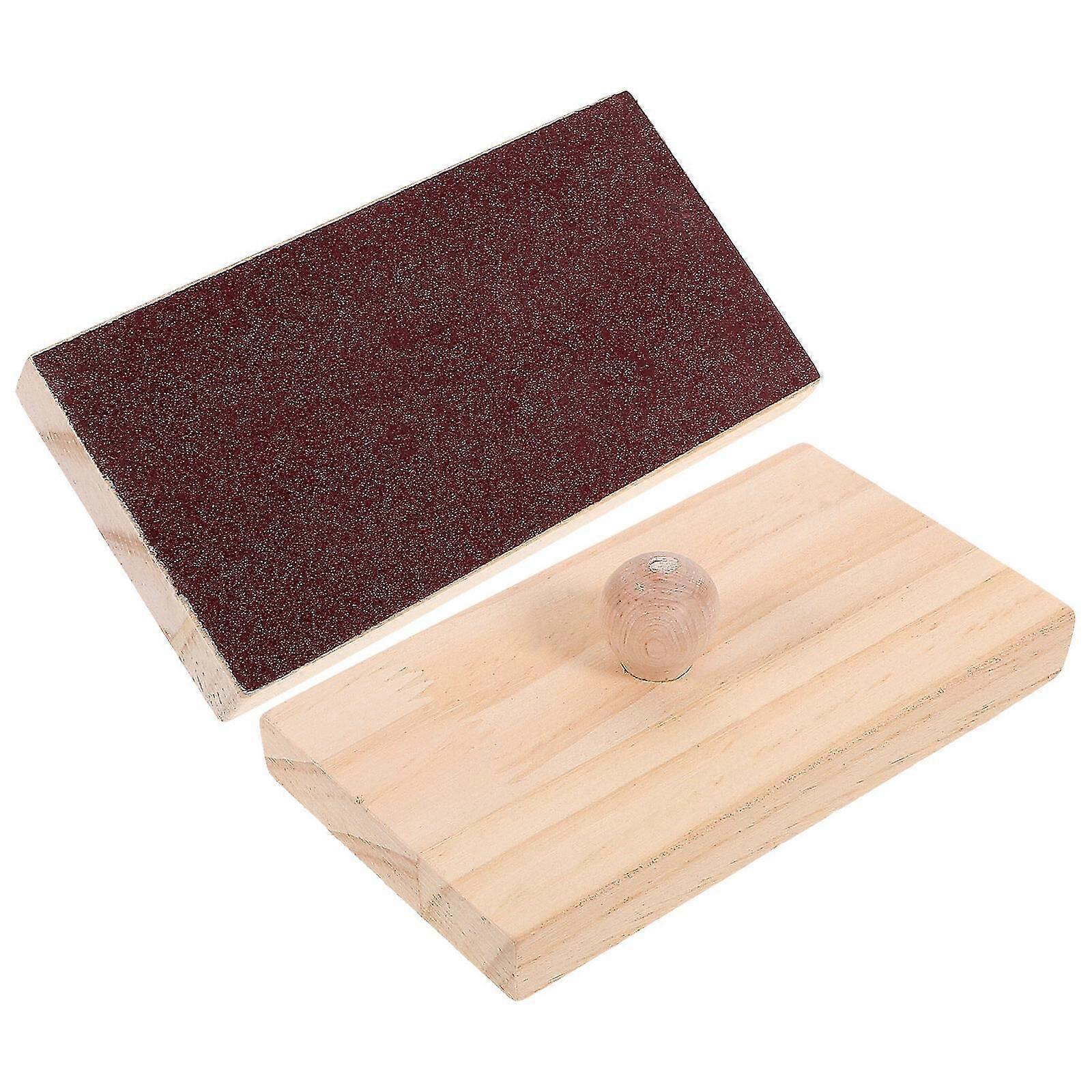 2pcs blocs de sable en bois instruments sonores orff pour l’enseignement de la percussion