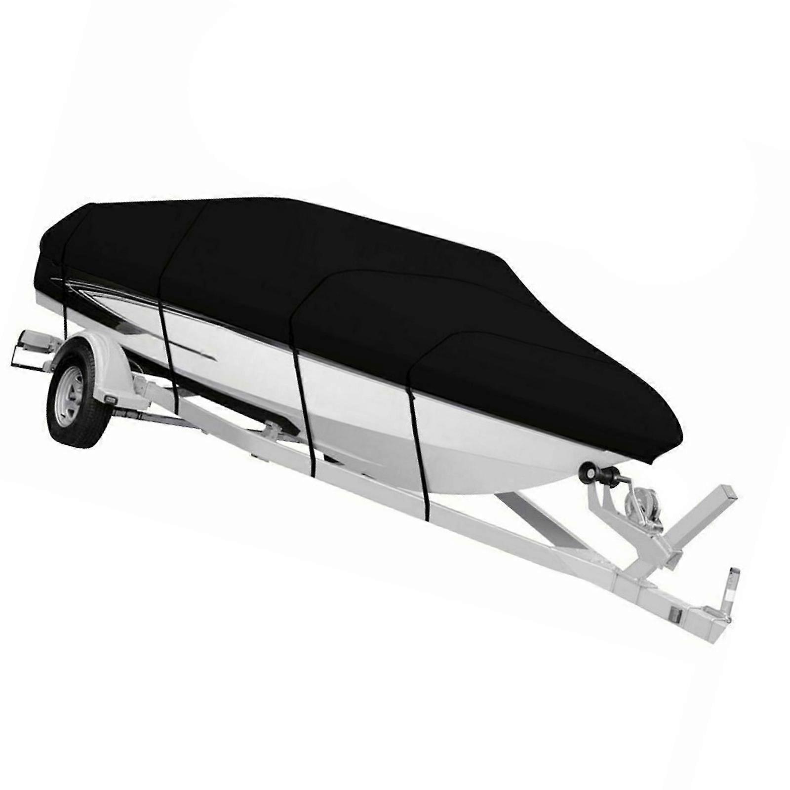 Pack of 1 Quick Install Boat Cover Secure Fit Elastic Cord for 11 13 Feet V Hull Waterproof Fabric Multicolor