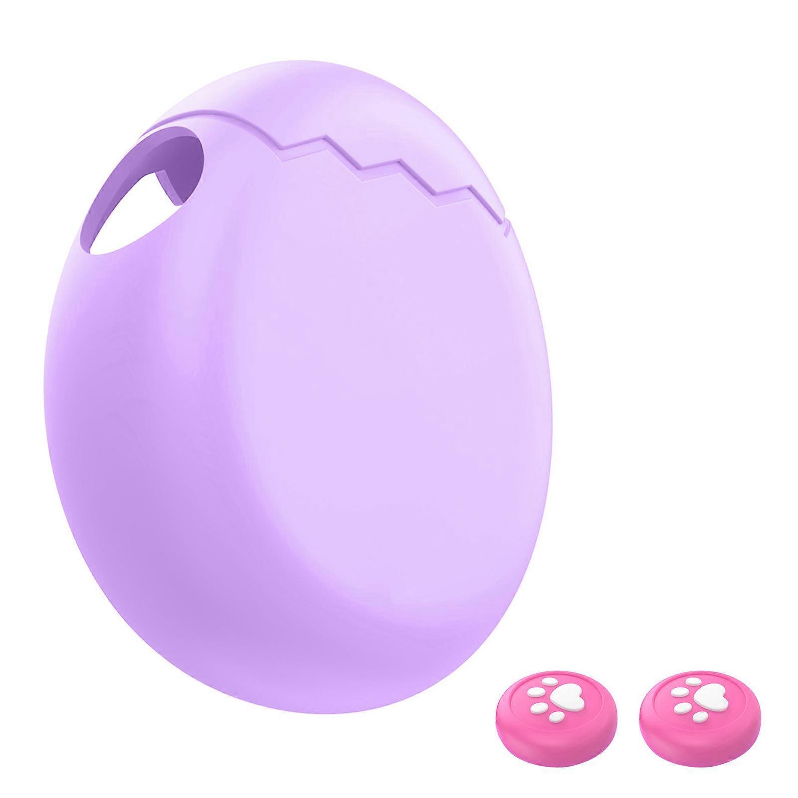 Ergonomic Flexible Protective Case Shell Cover Suitable For Paradise Interactive Digital Pet Toy With Button Headpieces  Purple