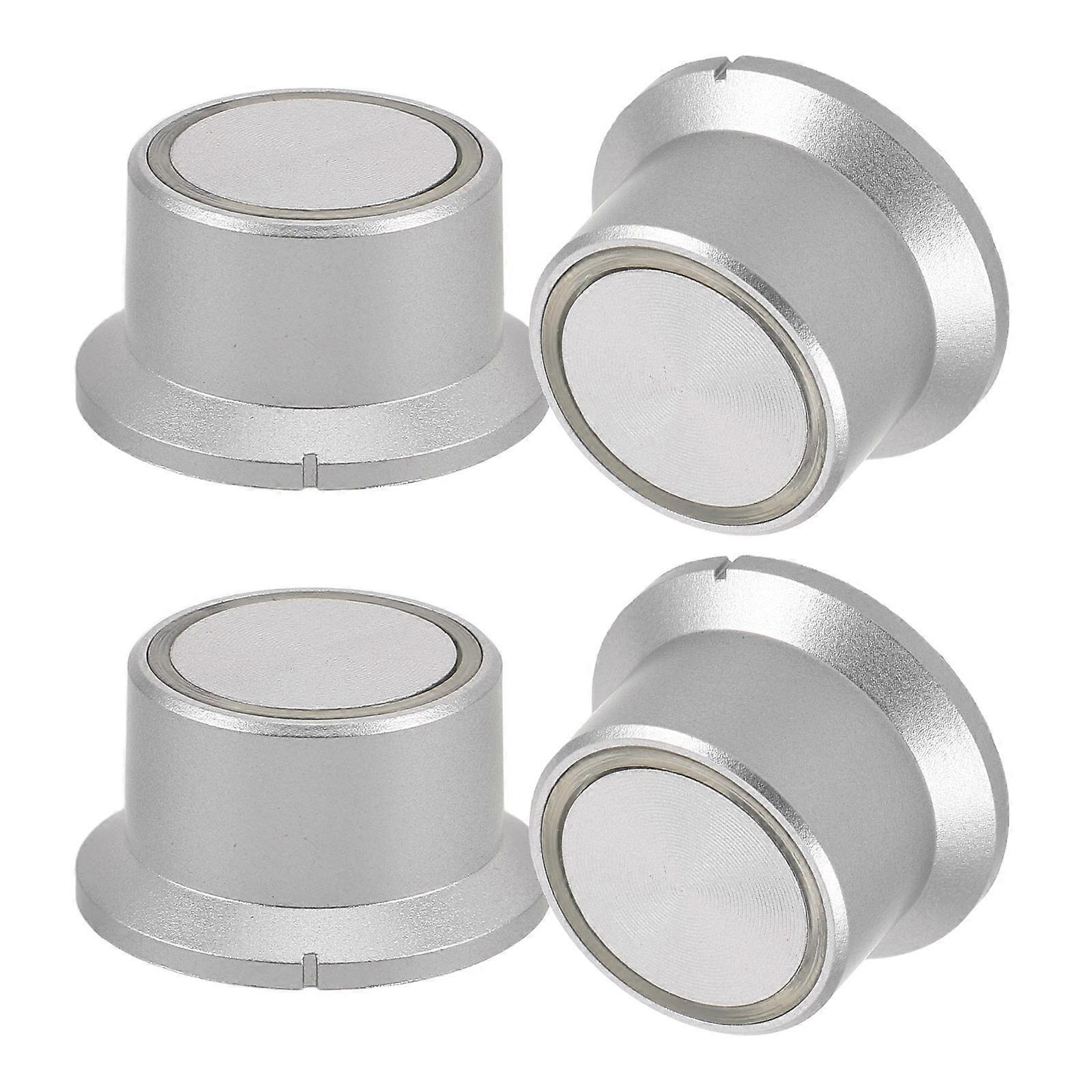 Amplifier Volume Control Knobs Translucent Design Hat Shape Plastic Night Operation 4Pcs