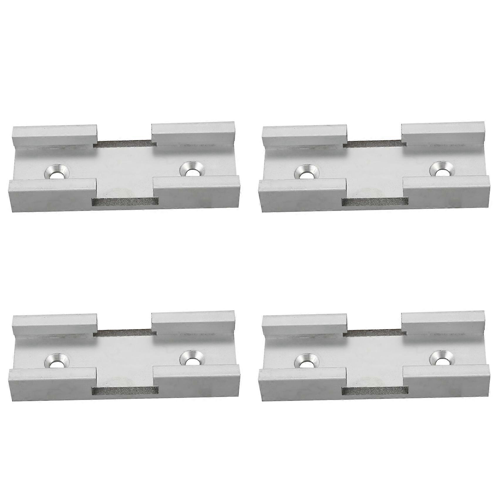 4X 80Mm T-Track Connector T-Slot Miter Track Jig Fixture Slot Connector for Router Table