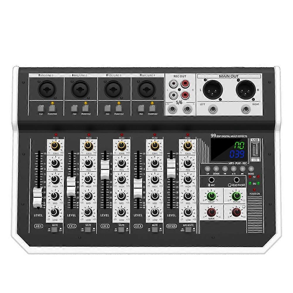 Audio Mixer 99DSP Sound Mixing Console with USB Interface EU Plug