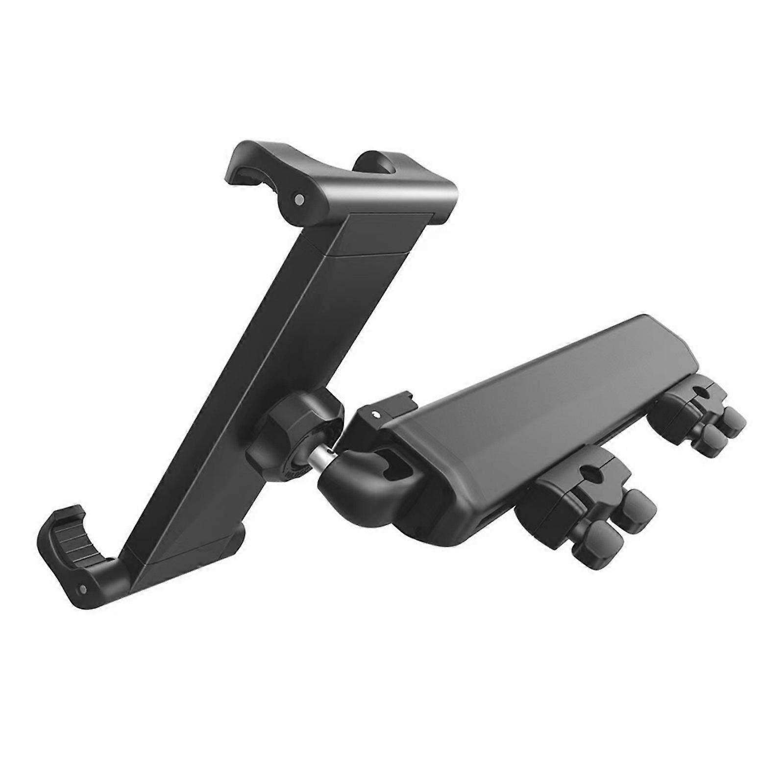 Adjustable Side Pull Car Headrest Tablets Holder Featuring Universal Ball Head Design for Positioning Use Multicolor