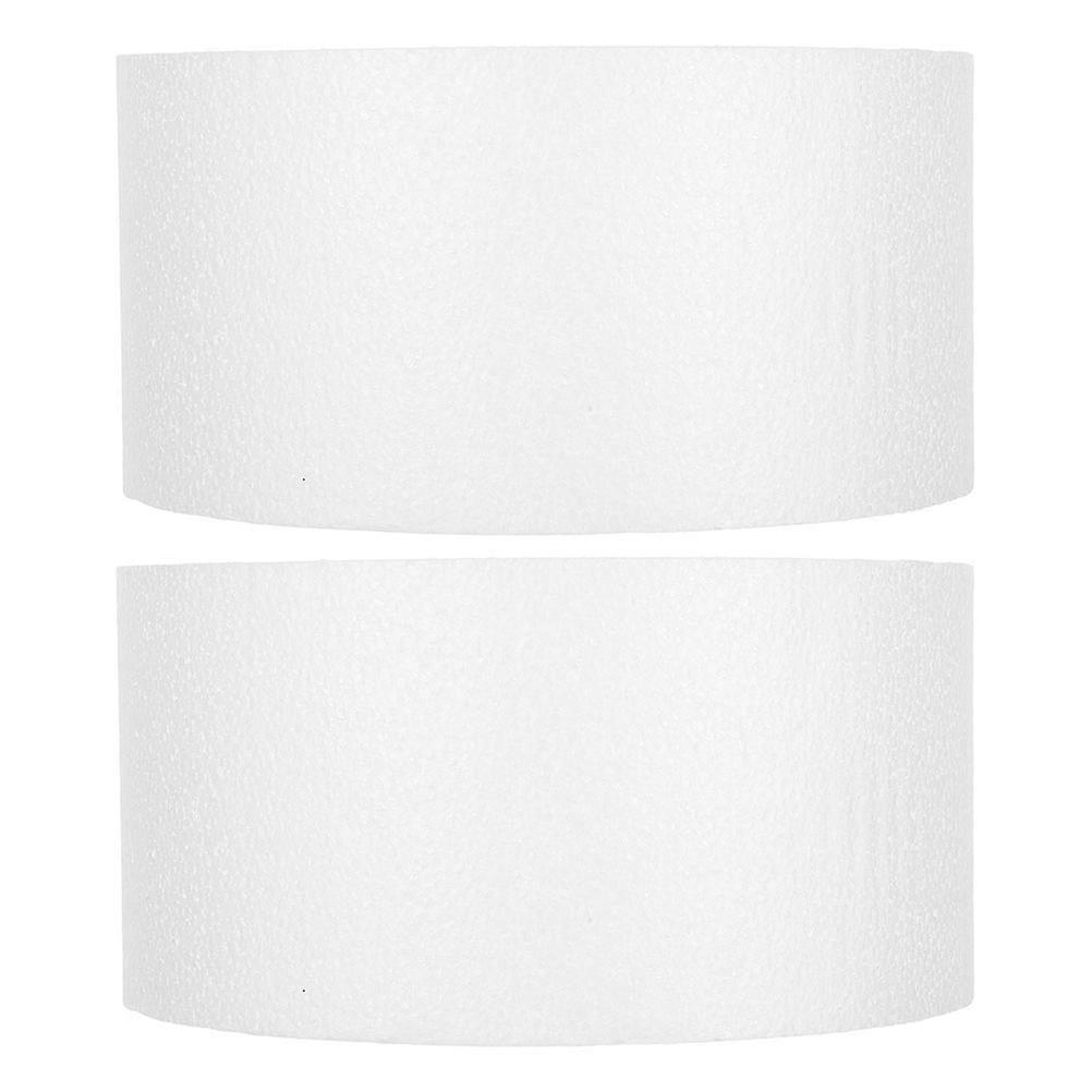 Cake Model Foam Cake Dummy for Practice with 2Pcs White Foam Bases