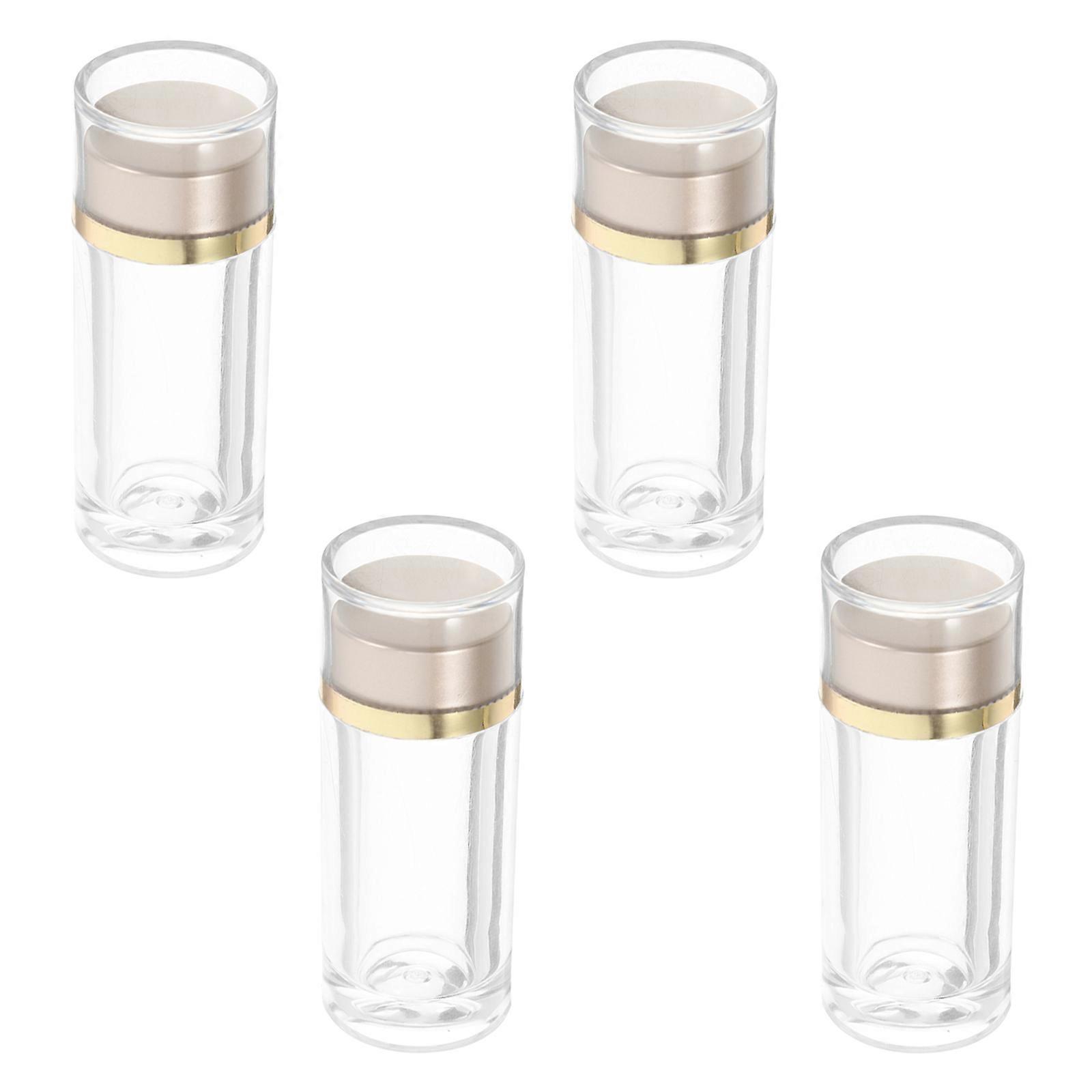 Plastic Small Vials with Lids for Medicine Sample Storage 4Pcs