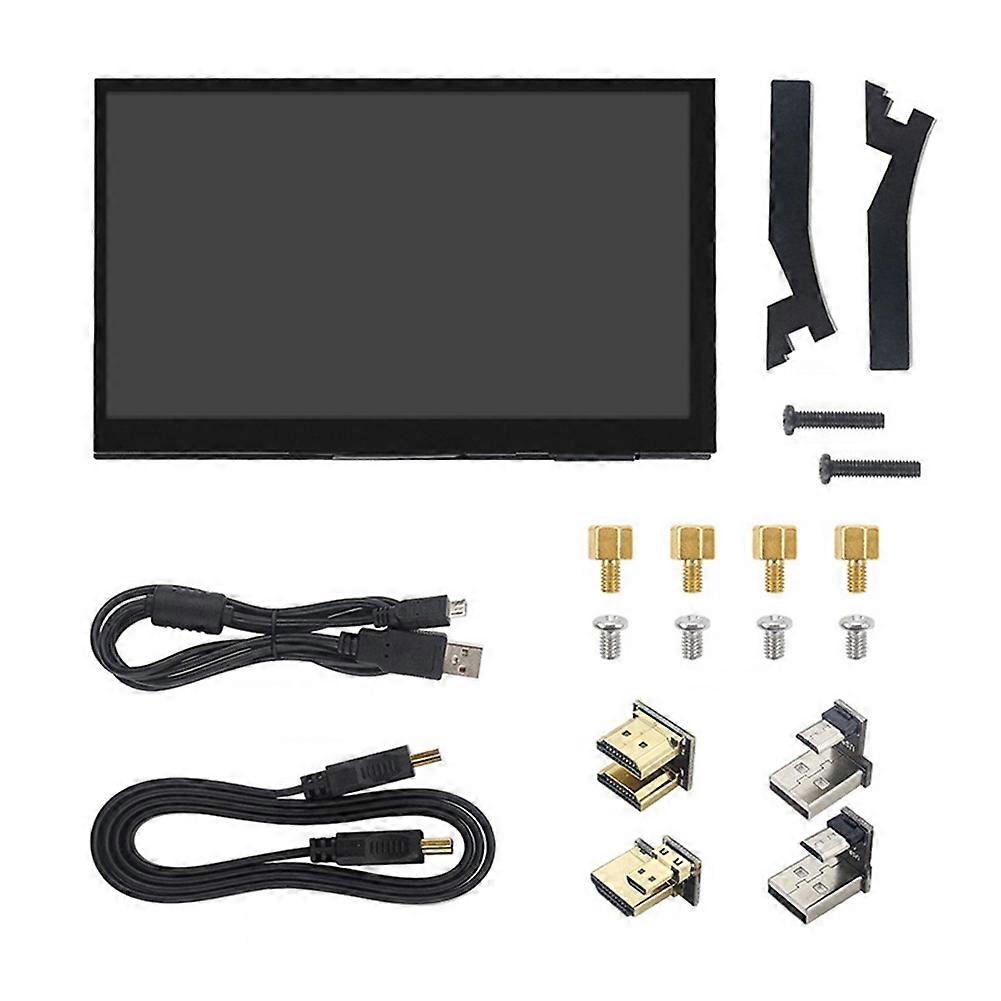 10.1 Inch Touchscreen Monitor for Raspberry Pi 5/4B, IPS 1024x600, Dual Speakers, Compatible with Various Devices and OS