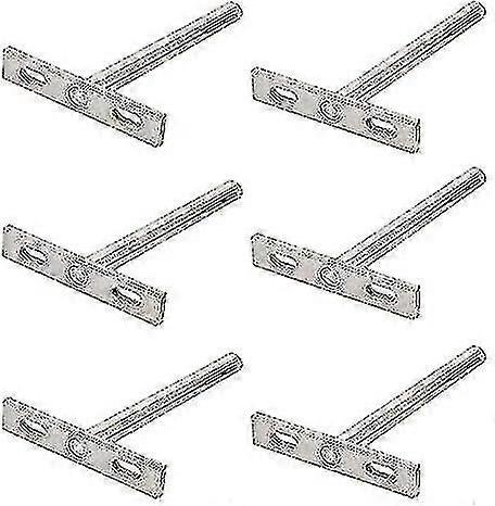 Floating Shelf Brackets, 6pcs Concealed T-Bracket Supports for Shelves