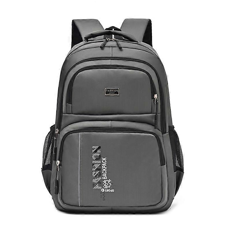 Large-capacity Student School B Casual Solid Color Backpack Material Oxford Men New Backpack Multi-functional Simple B