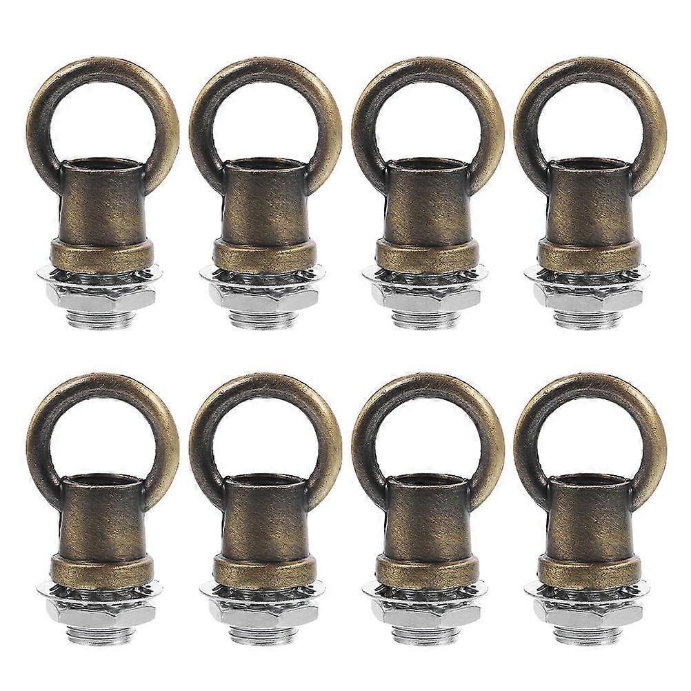 M10 Threaded Hook Rings for Heavy Duty Pendant Light Hanging 8Pcs Coffee