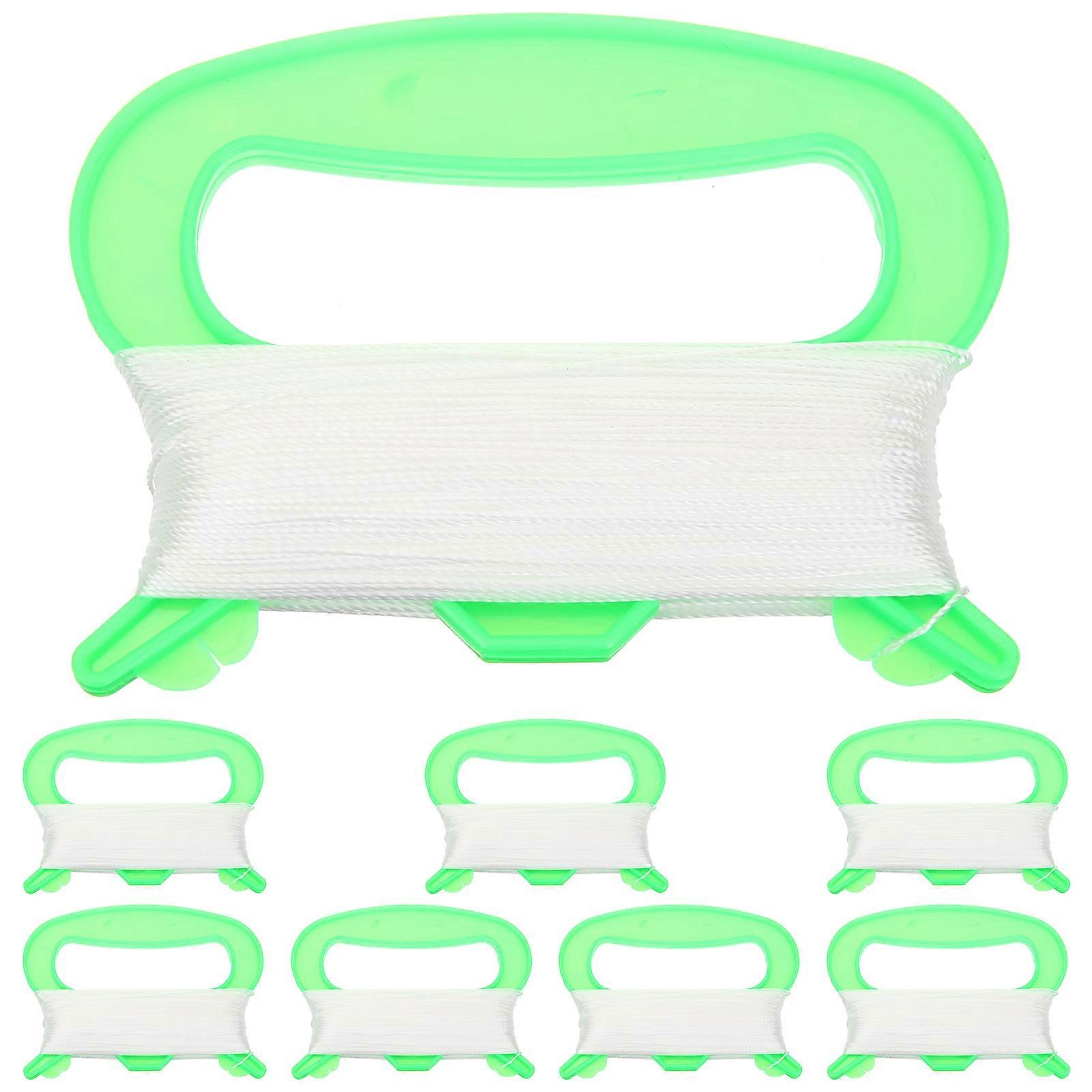 Green Kite Handle with String for Kids Playing Strong Plastic Material 100m Strings Easy to Control