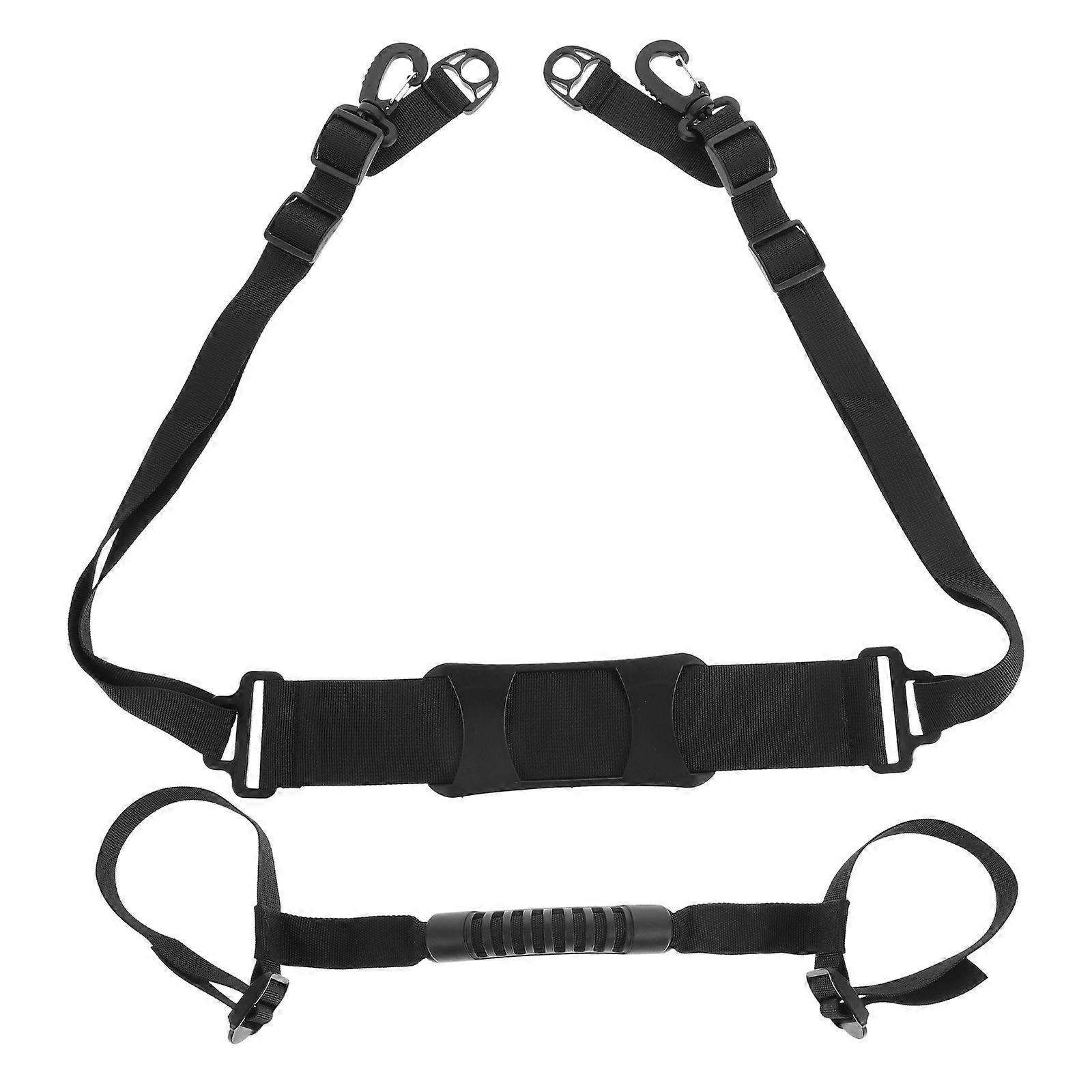 Scooter Handle Carrying Strap for Lifting and Carrying 1Set Black