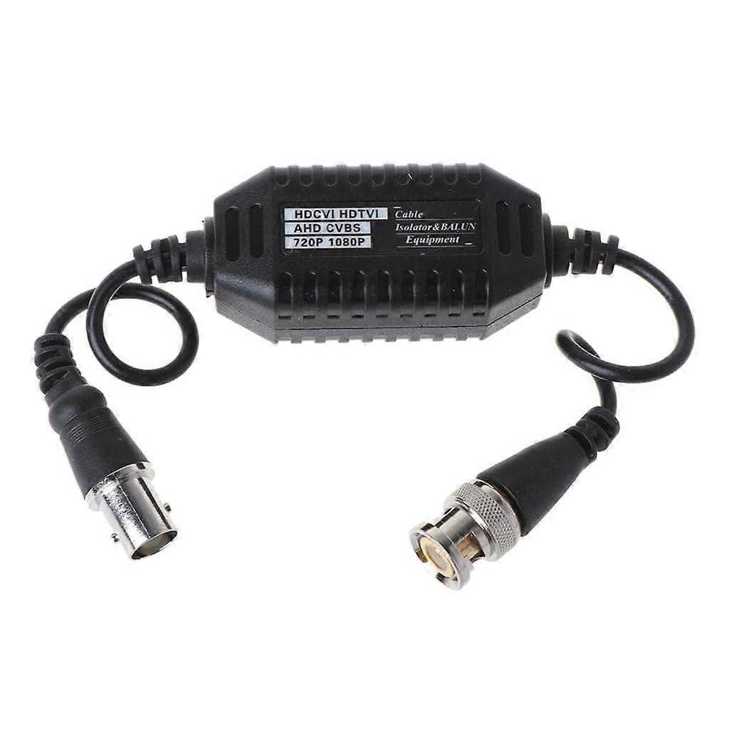 CCTV Video Ground Loop Isolator BNC Male to Female for Security Cameras Clear Image Quality