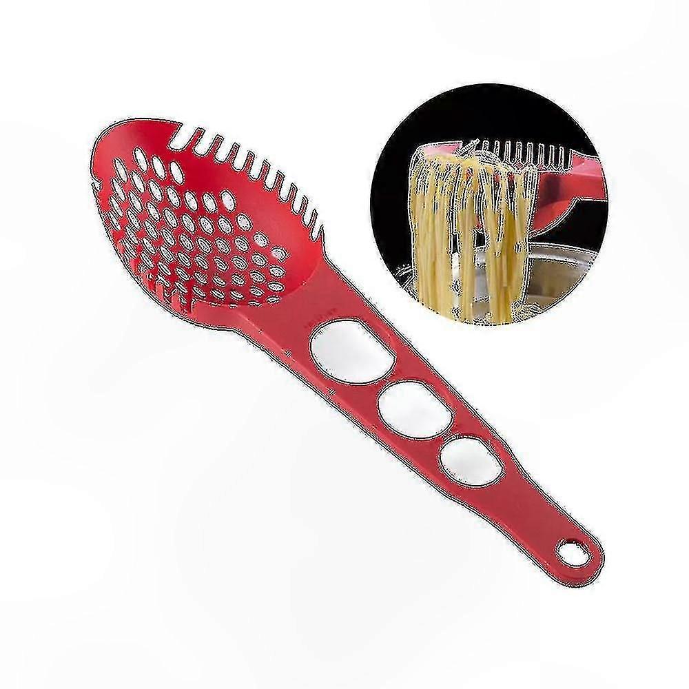 Kitchen Pasta Scoop with Colander Function for Easy Spaghetti Serving and Draining