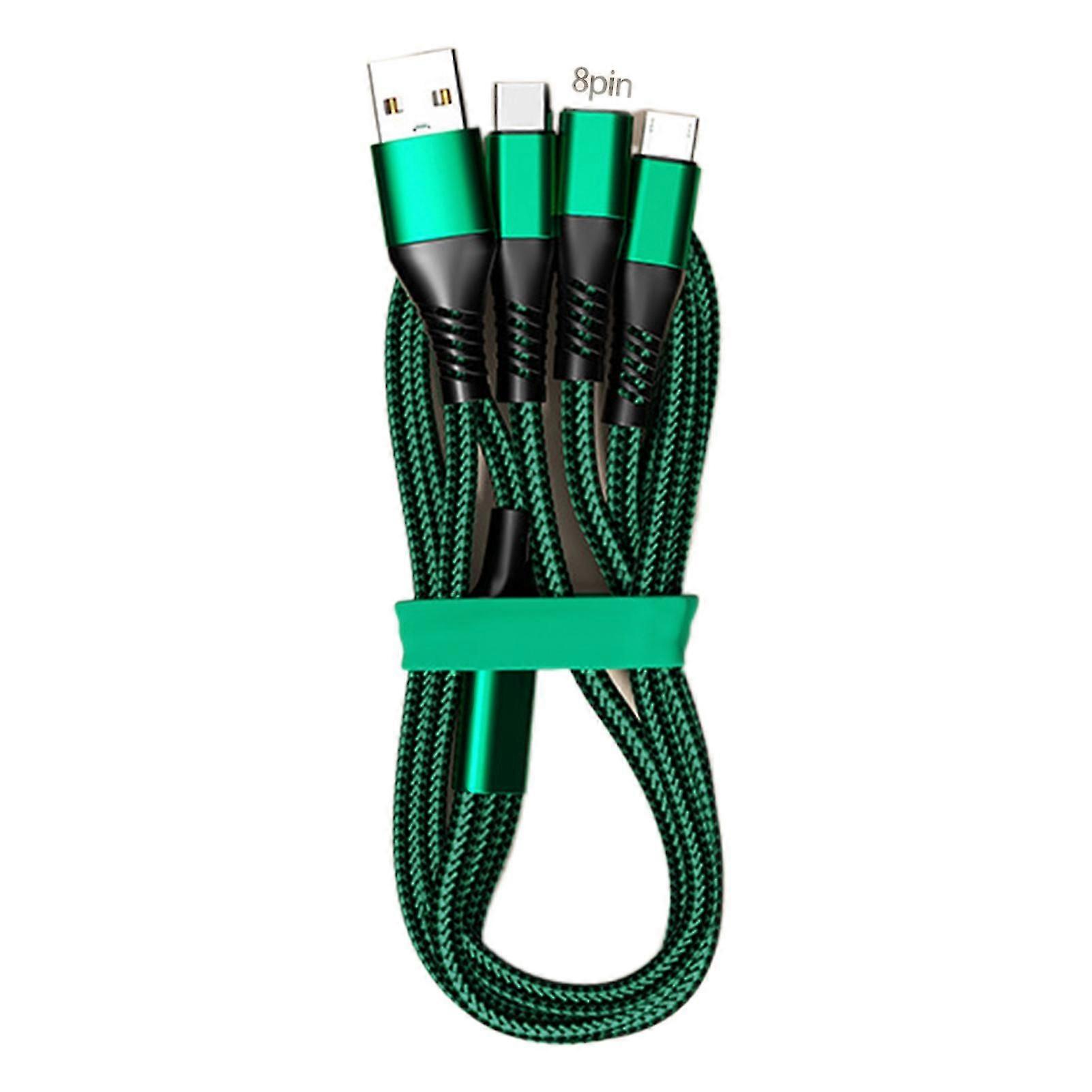 Data Cable Anti-winding 3-in-1 Independent Smart Chip Fast Charging One Dragging Three Data Cable For Home