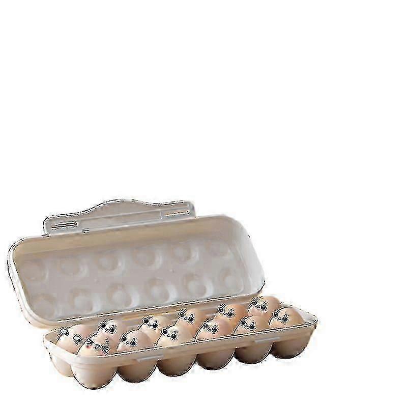 12/18 Grids Egg Box Refrigerator Egg Organizer Home Egg Storage Box