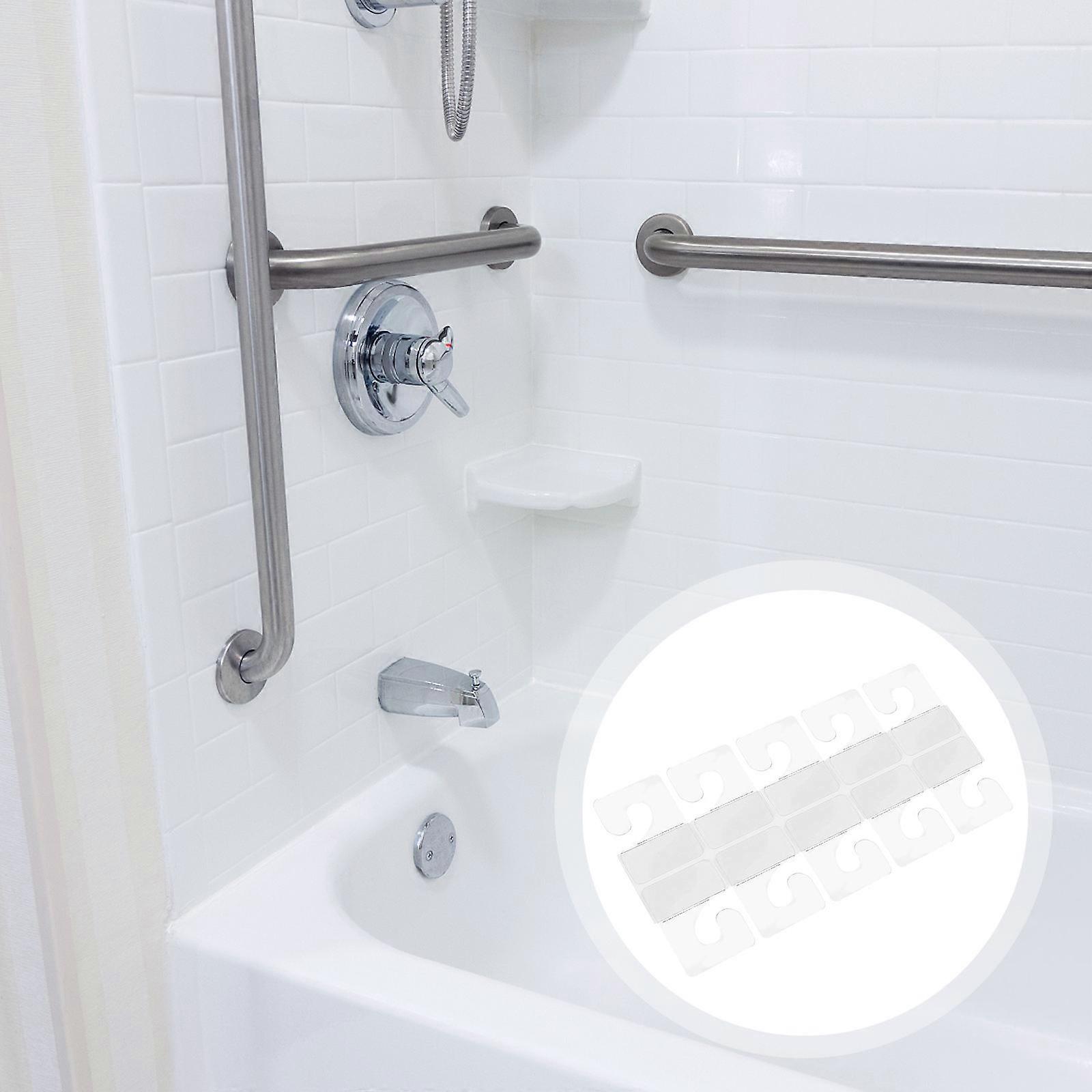 PVC Hanging Hooks J-Shaped Self-Adhesive 200Pcs Clear Transparent Multipurpose