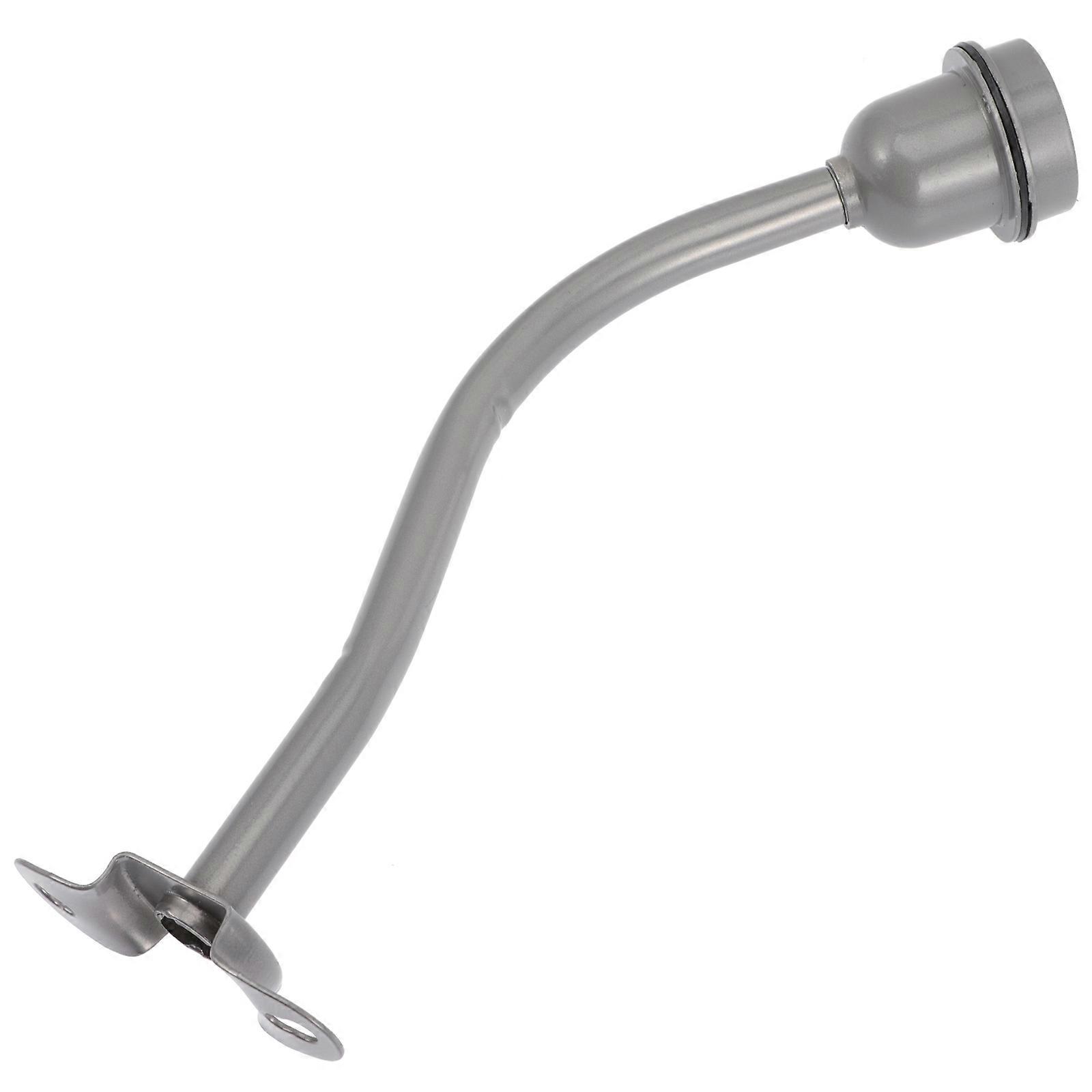 Waterproof Bend Rod Lamp Pole E27 Base for Home Lighting Silver Metal