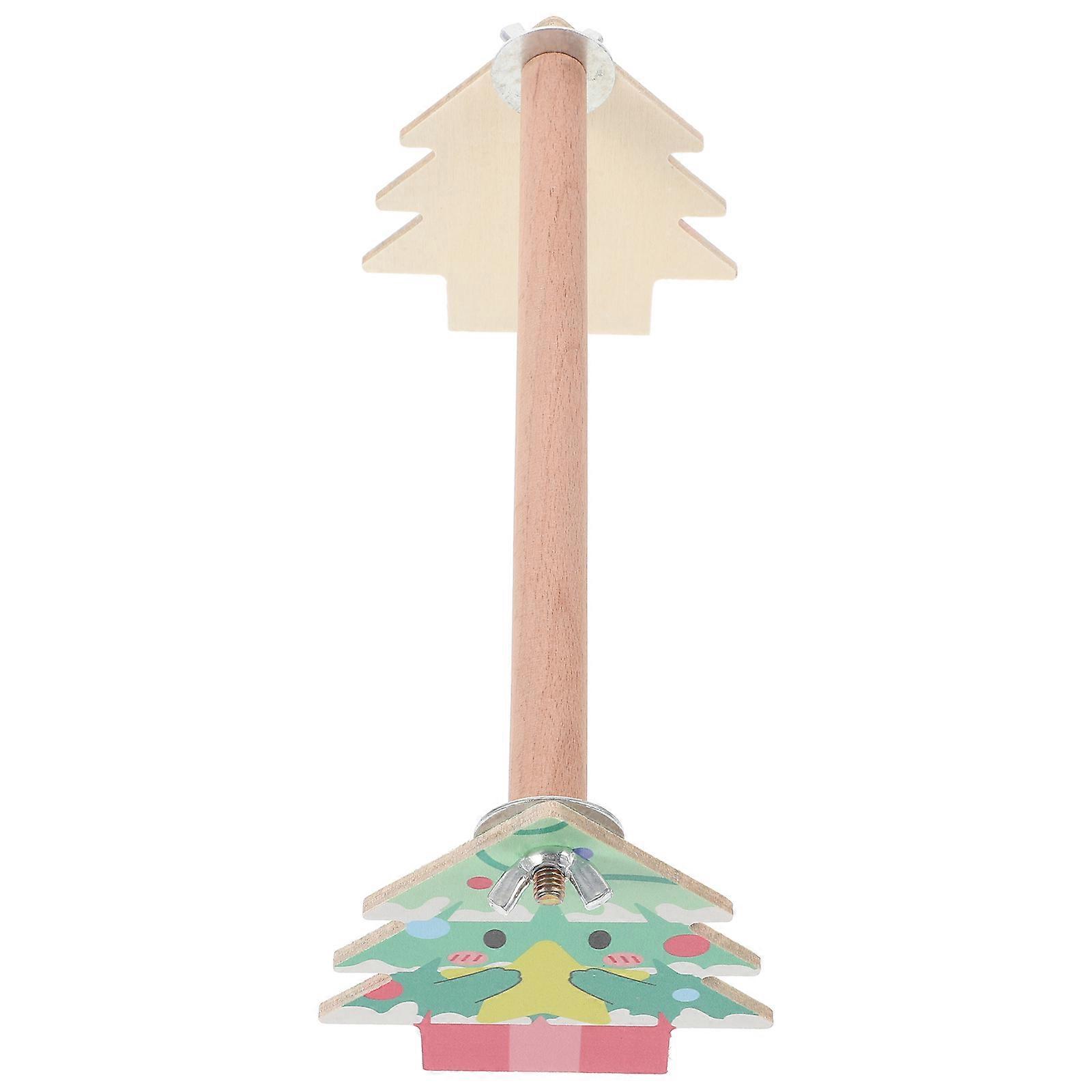 Wood Bird Perch Platform Stand for Parrot Durable Training Aid