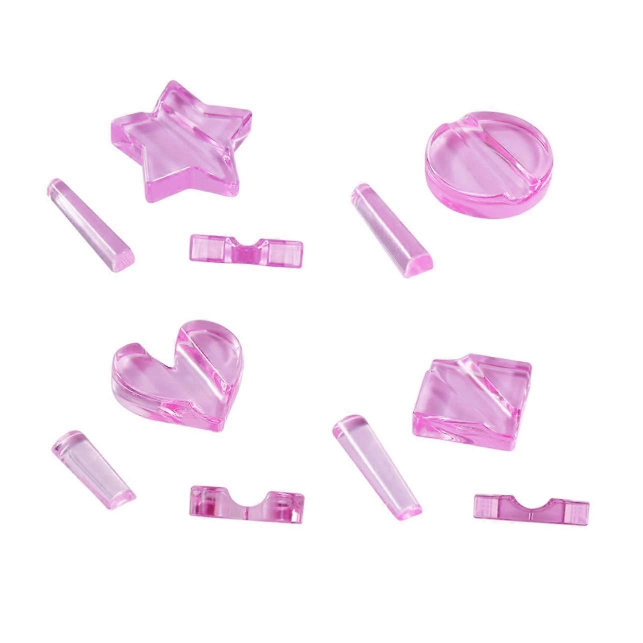 3 Pack Round Nail Art Molds with Precise Embossing Patterns Metal Slice Stamp for Professional Use