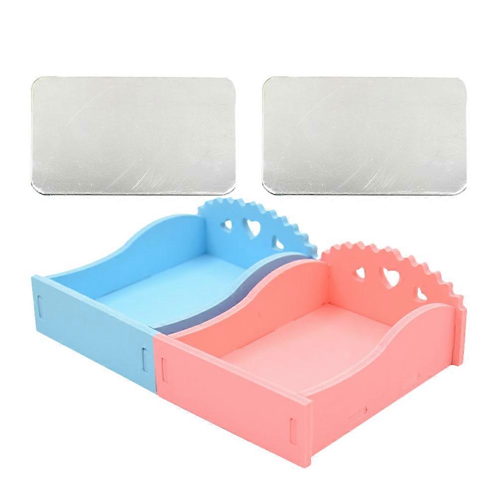 Cooling Bed Board Hamster Accessories for 4Pcs Practical Summer Bed Set