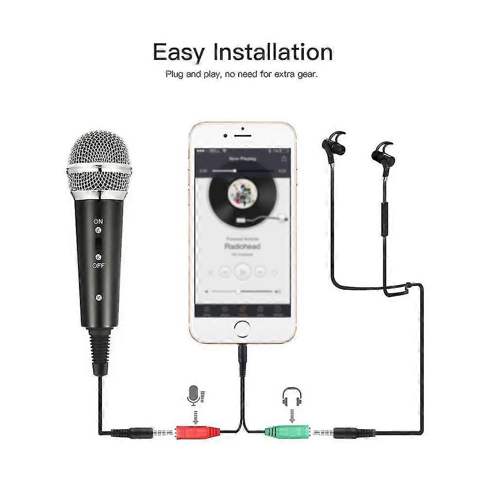 26-27 Wired Condenser Microphone for Computer Audio 3.5mm Studio Microphone