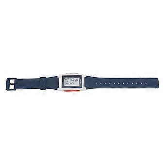 Rechthoekig sporthorloge voor heren met EL-lichtgevende 12/24-uurs stopwatch, TPU-band en meerdere functies... 25-26s