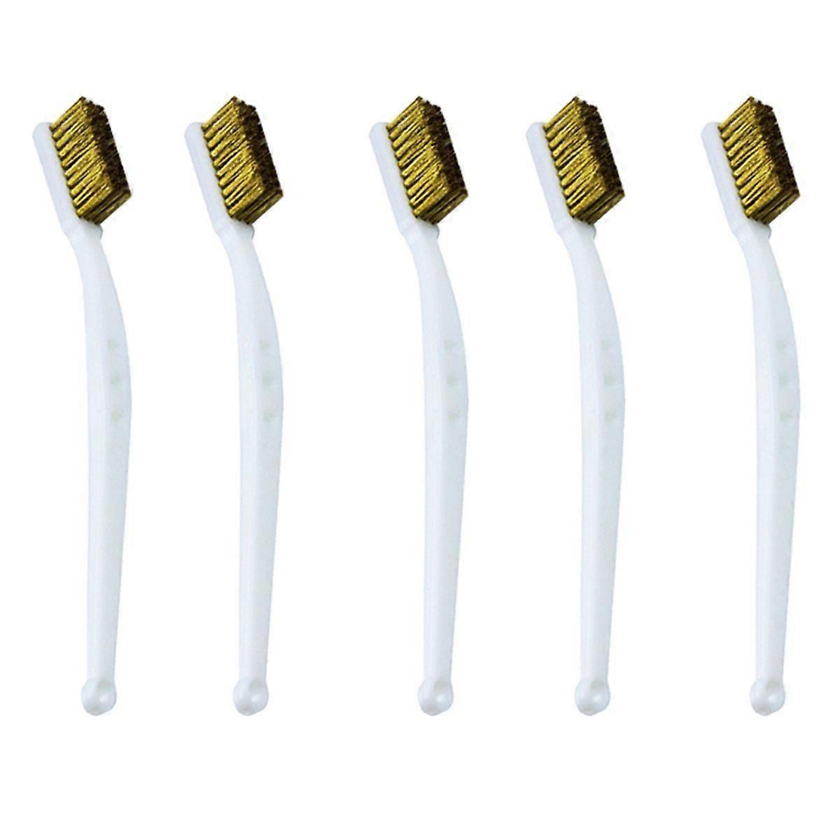 5Pcs 3D Printer Cleaning Kit Nozzle Brushes for Effective Rust and Dirt Removal White