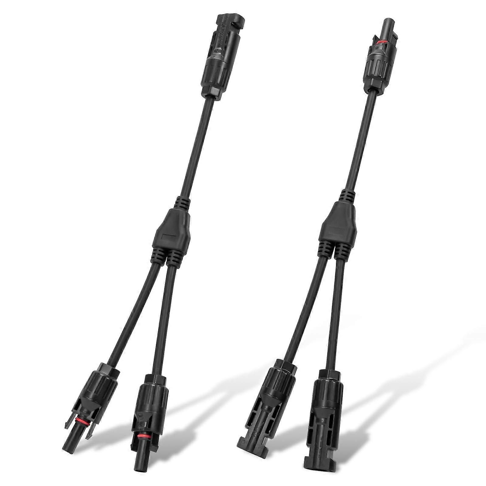 Solar Y Branch Connector Pair M/FF and F/MM for Parallel Solar Panel Connection IP68 Waterproof