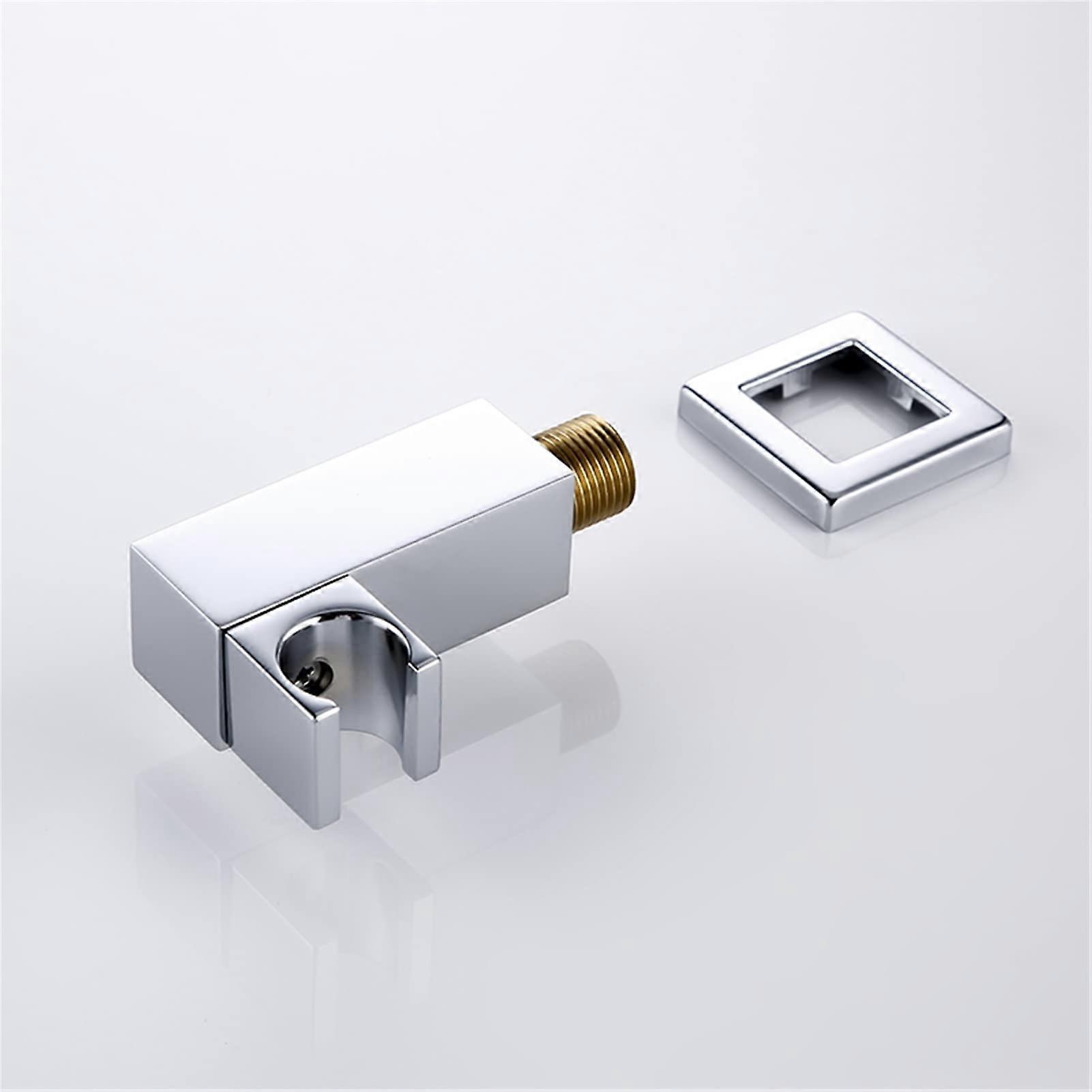 Shower Head Holder Wall Mounted Adjustable Handheld Shower Bracket Chrome Bathroom Silver